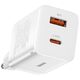 Baseus Priza Char charger, 2in1, 30W - Baseus Super Si Pro (CCSUPP-E02) - White 6953156206359 έως 12 άτοκες Δόσεις