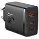 Baseus USB Rapid Charger, Type-C, 65W - Baseus Cube Pro (P1015230101113-00) - Black 6932172641474 έως 12 άτοκες Δόσεις