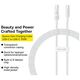 Baseus USB-C to Type-C cable, Super Fast Charging 100W, 2m - Baseus Gem (P1037373000211-01) - Moon White 6932172658786 έως 12 άτοκες Δόσεις