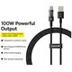 Baseus USB to Type-C cable, Super Fast Charging 100W, 2m - Baseus Gem (P1037373002111-01) - Cluster Black 6932172658755 έως 12 άτοκες Δόσεις