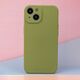 Silicon case for iPhone 16 6,1&quot; olive 5907457797819