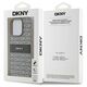 Original Case APPLE IPHONE 15 PRO MAX DKNY Hardcase Leather Mono Stripe & Metal Logo (DKHCP15XPRTHSLE) beige 3666339260569