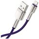 Baseus USB to Lightning Cable, 2.4A, 480Mbps, 1m - Baseus Cafule Series Metal (CALJK-A05) - Purple 6953156202269 έως 12 άτοκες Δόσεις