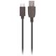 Maxlife cable USB - microUSB 1,0 m 2A black 5900495796127