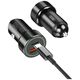 XO car charger TZ11 PD QC 20W 1x USB 1x USB-C black + cable USB-C - Lightning 6920680876013