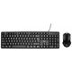 Rebeltec Simson set: wire keyboard + wire mouse black 5902539601480