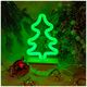 Neon Wood Stand LED TREE green FLNW03 Forever Light 5900495268617