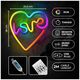 Neon LED RGB LOVE IN HEART FLRN02 + RC Forever Light 5900495396532