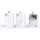 XO wall charger CE17 PD 65W 1x USB-C 1x USB white 6920680849345