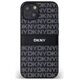 DKNY case for iPhone 15 6,1&quot; DKHCP15SPRTHSLK black HC PU repeat texture pattern w tonal stripe 3666339260392