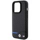 BMW case for iPhone 15 Pro 6,1&quot; BMHCP15L22NBCK black HC PU Carbon 3666339143855