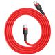 Baseus Cablu de Date Type-C to Type-C, Fast Charging, 60W, 3A, 1m - Baseus Cafule (CATKLF-G09) - Red / Black 6953156285194 έως 12 άτοκες Δόσεις