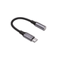 Forever adapter audio AJC-01 jack 3,5 mm - USB-C black 5907457776050