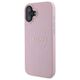 Original Case IPHONE 16 PLUS Guess Hardcase Grained Gold Ring MagSafe (GUHMP16MPGHSMMP) pink 3666339303969