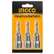 Ingco Καρυδάκια 1/4" Μαγνητικά 8mm 3 Τεμ. Amn0831 6925582120080 έως 12 Άτοκες Δόσεις