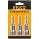 Ingco Καρυδάκια 1/4" Μαγνητικά 8mm 3 Τεμ. Amn0831 6925582120080 έως 12 Άτοκες Δόσεις