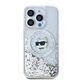 Original Case IPHONE 14 PRO Karl Lagerfeld Hardcase Liquid Glitter Choupette Head MagSafe (KLHMP14LLGCHSGH) transparent 3666339285708