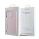 Original Case IPHONE 15 PRO MAX Guess PU Grained Gold Ring MagSafe (GUHMP15XPGHSMMP) pink 3666339303945