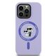 Original Case IPHONE 14 PRO Karl Lagerfeld HC Silicone KC Heads Ring MagSafe (KLHMP14LSCMKCRHU) purple 3666339254308