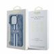 Original Case IPHONE 16 PRO MAX Guess Hardcase 4G Printed Stripes MagSafe (GUHMP16XP4RPSB) blue 3666339345433