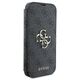 Original Case IPHONE 16 PLUS Guess Book 4G Metal Logo (GUBKP16M4GMGGR) black 3666339346133