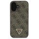 Guess case for iPhone 16 6,1&quot; GUHCP16SP4TDPW Leather 4G Triangle Strass brown MagSafe 3666339327408