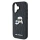 Karl Lagerfeld case for iPhone 16 6,1&quot; KLHCP16SPGKLKCPK black Hard Monogram Karl&Choupette Head Pin 3666339329365