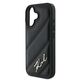 Karl Lagerfeld case for iPhone 16 6,1&quot; KLHCP16SPQDSMGK black Hard Quilted Signature 3666339317720