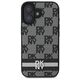 Original Case IPHONE 16 DKNY Hardcase Checkered Pattern & Printed Stripes (DKHCP16SPCPTSSK) black 3666339334109