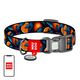 Waudog Nylon dog collar with QR code Waudog "Oranges" size S 071065  280-4054 έως και 12 άτοκες δόσεις 4823089375595