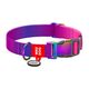 Waudog Nylon dog collar with QR code Waudog gradient,purple, size XL 071052  46509 έως και 12 άτοκες δόσεις 4823089365473