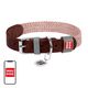 Waudog Leather dog collar with QR code Waudog size L w. 25mm, brown 071031  58936 έως και 12 άτοκες δόσεις 4823089357010