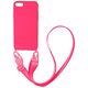 Θήκη Σιλικόνης με Strap CarryHang Sonique Apple iPhone 7 Plus / iPhone 8 Plus Φουξ 5201101703943