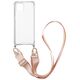 Θήκη Σιλικόνης με Strap Sonique Armor Clear Apple iPhone 11 Ροζ 5201101817787