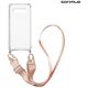 Θήκη Σιλικόνης με Strap Sonique Armor Clear Samsung Galaxy S10 Ροζ 5201101887322