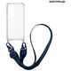 Θήκη Σιλικόνης με Strap Sonique Armor Clear Xiaomi Poco F4 5G Μπλε Σκούρο 5201101894504