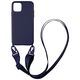 Θήκη Σιλικόνης με Strap CarryHang Sonique Apple iPhone 12 / iPhone 12 Pro Μπλε Σκούρο 5201101703530