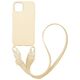 Θήκη Σιλικόνης με Strap CarryHang Sonique Apple iPhone 12 Pro Max Μπεζ 5201101703769