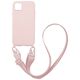 Θήκη Σιλικόνης με Strap CarryHang Sonique Samsung Galaxy A22 5G Ροζ 5201101710033