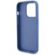 Guess Case for iPhone 15 Pro Max - Guess Leather 4G Triangle Triangle Strass (GUHCP15XP4TDPB) - Blue 3666339146559 έως 12 άτοκες Δόσεις