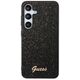 Guess Case for Samsung Galaxy S24 - Guess Glitter Script (GUHCS24SHGGSHSHK) - Black 3666339241308 έως 12 άτοκες Δόσεις