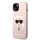 Karl Lagerfeld Case for iPhone 15 Plus / iPhone 14 Plus - Karl Lagerfeld Silicone MagSafe (KLHMP14MSLKHLP) - Light Pink Karl`s Head 3666339078041 έως 12 άτοκες Δόσεις