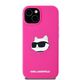 Karl Lagerfeld Case for iPhone 15 / iPhone 14 / iPhone 13 - Karl Lagerfeld Silicone MagSafe (KLHMP15SSCHPPLF) - Fuschia Choupette Head 3666339257408 έως 12 άτοκες Δόσεις