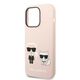 Karl Lagerfeld Case for iPhone 14 Pro - Karl Lagerfeld Silicone MagSafe (KLHMP14LSSKCI) - Light Pink Karl&Choupette 3666339078133 έως 12 άτοκες Δόσεις