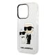 Karl Lagerfeld Case for iPhone 14 Pro - Karl Lagerfeld Hardcase Glitter (KLHCP14LHNKKCTGT) - Transparent Karl&Choupette 3666339087265 έως 12 άτοκες Δόσεις