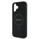 Guess Case for iPhone 16 Plus - Guess Saffiano Classic Logo MagSafe (GUHMP16MPSAHMCK) - Black 3666339342418 έως 12 άτοκες Δόσεις