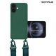 Θήκη Σιλικόνης με Strap CarryHang Sonique Apple iPhone 16 Plus Πράσινο Σκούρο 5210312049078