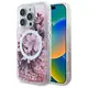 Guess GUHMP16LLFMWTP AppleiPhone 16 Pro hardcase Liquid Glitter Flower MagSafe pink