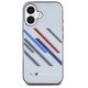 Original Case IPHONE 16 PLUS BMW Hardcase Motosport IML Random Stripes (BMHCP16M23HTRAG) gray 3666339325374