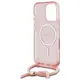 Guess GUHMP16XHCTSGNSP Apple iPhone 16 Pro Max hardcase Crossbody Cord Script MagSafe pink